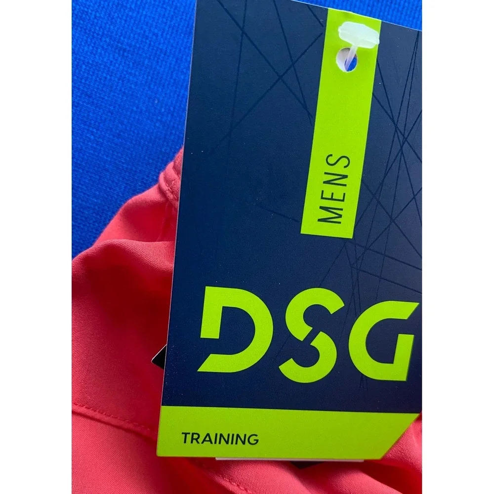 DSG Men's Training Shorts Coral Red Size Medium 6